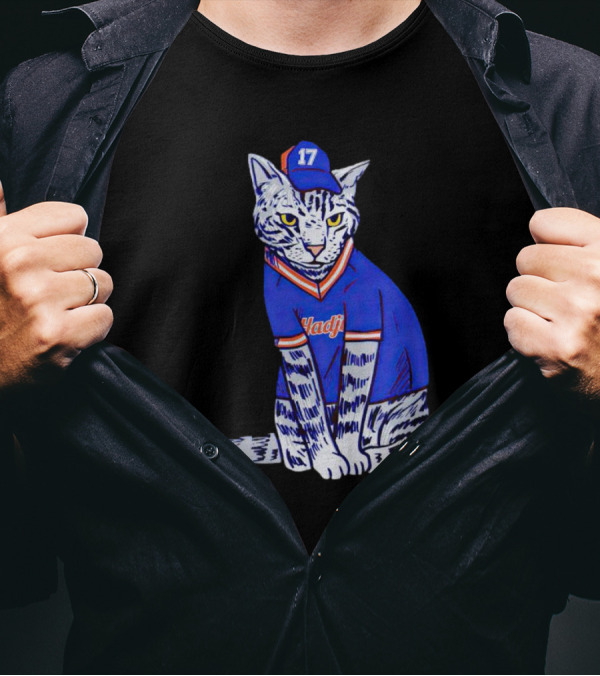 Keith Hernandez Hadji Cat Mets Jersey Number 17 T-Shirt
