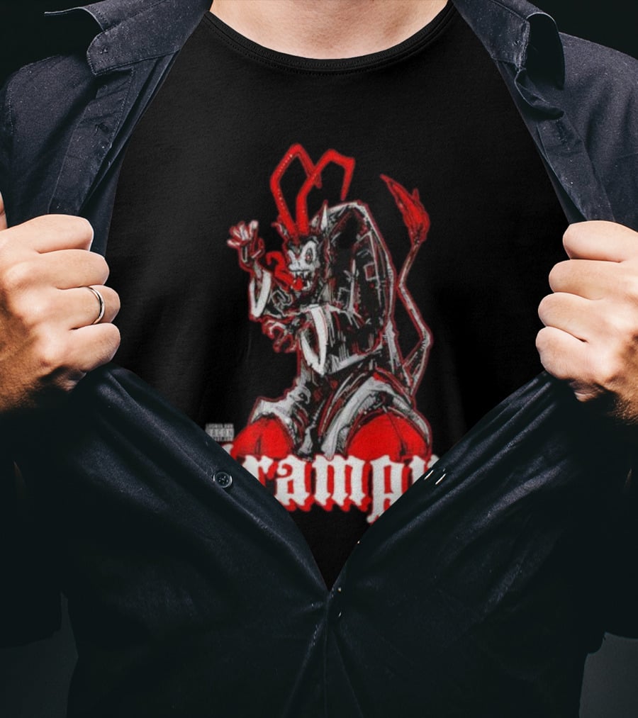 Krampus IV Explicit Content Warning Parental Advisory T-Shirt