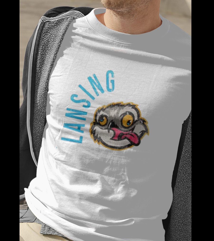 Lansing Baseball Club Owl Mascot T-Shirt
