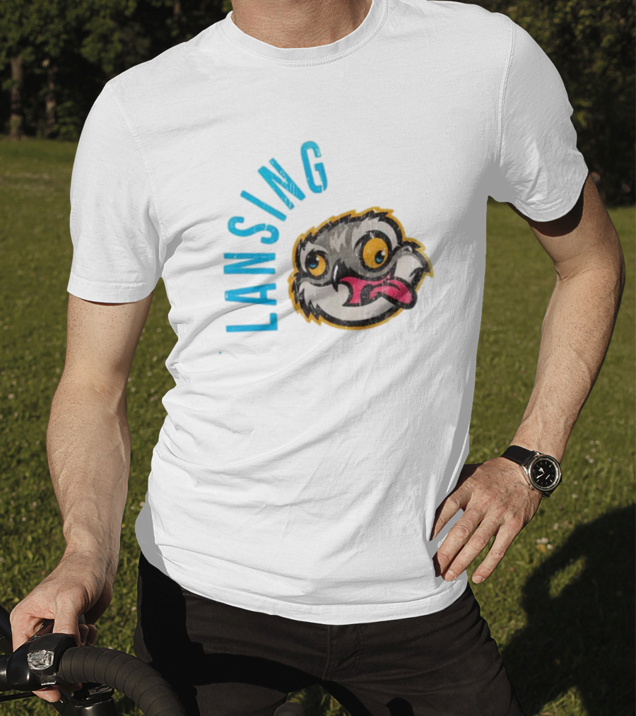 Lansing Baseball Club Owl Mascot T-Shirt
