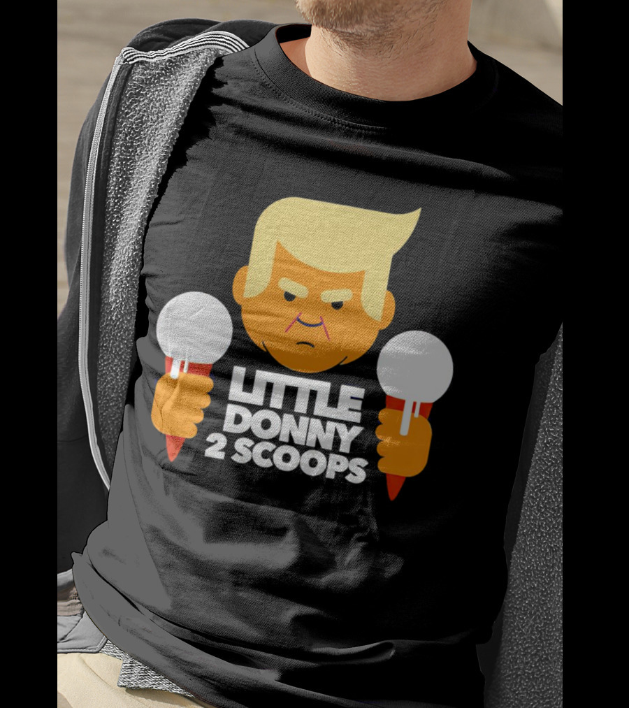 Little Donny 2 Scoops Ice Cream Character T-Shirt