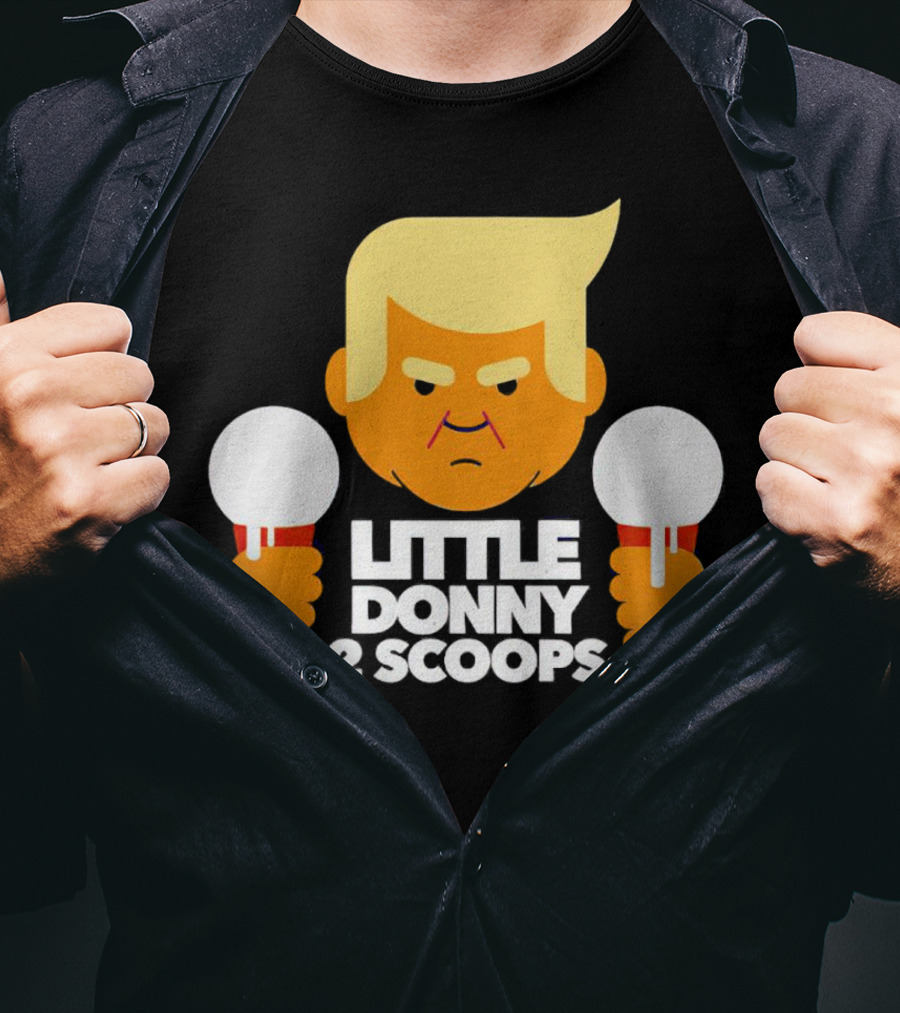 Little Donny 2 Scoops Ice Cream Character T-Shirt
