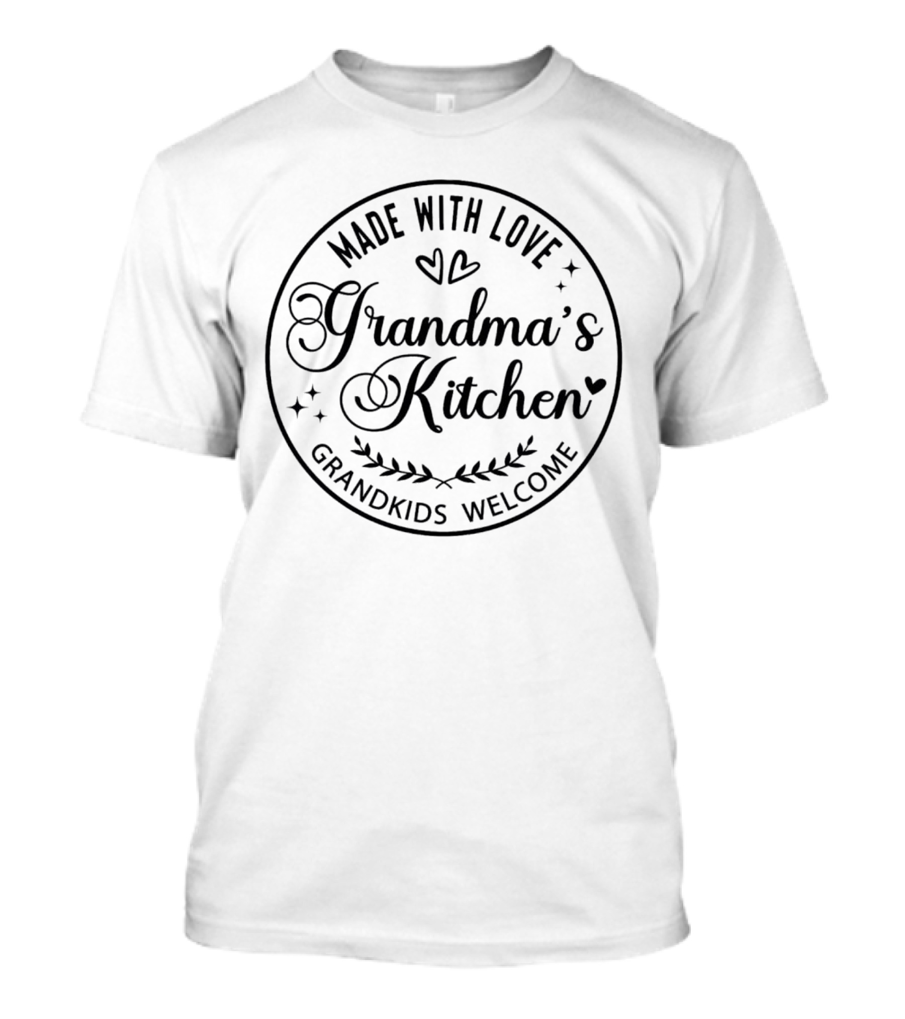 Made With Love Grandma’s Kitchen Grandkids Welcome T-Shirt