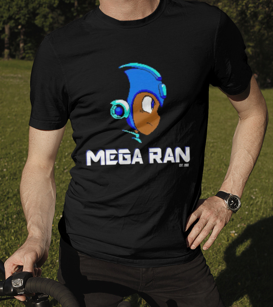 Mega Ran 8-bit EST. 2007 Retro Gaming Character T-Shirt