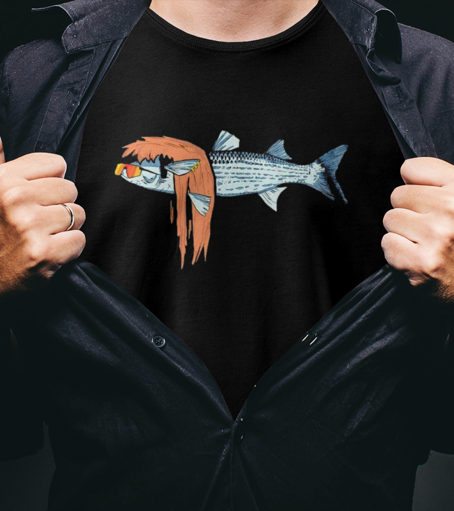 Mullet Fish Sunglasses T-Shirt