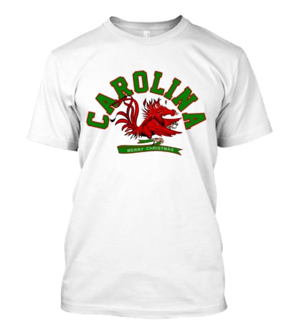 Carolina Gamecock Merry Christmas Rooster T-Shirt