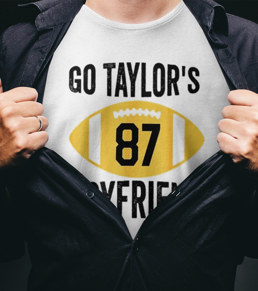 Go Taylor's Boyfriend 87 Football Game Day T-Shirt