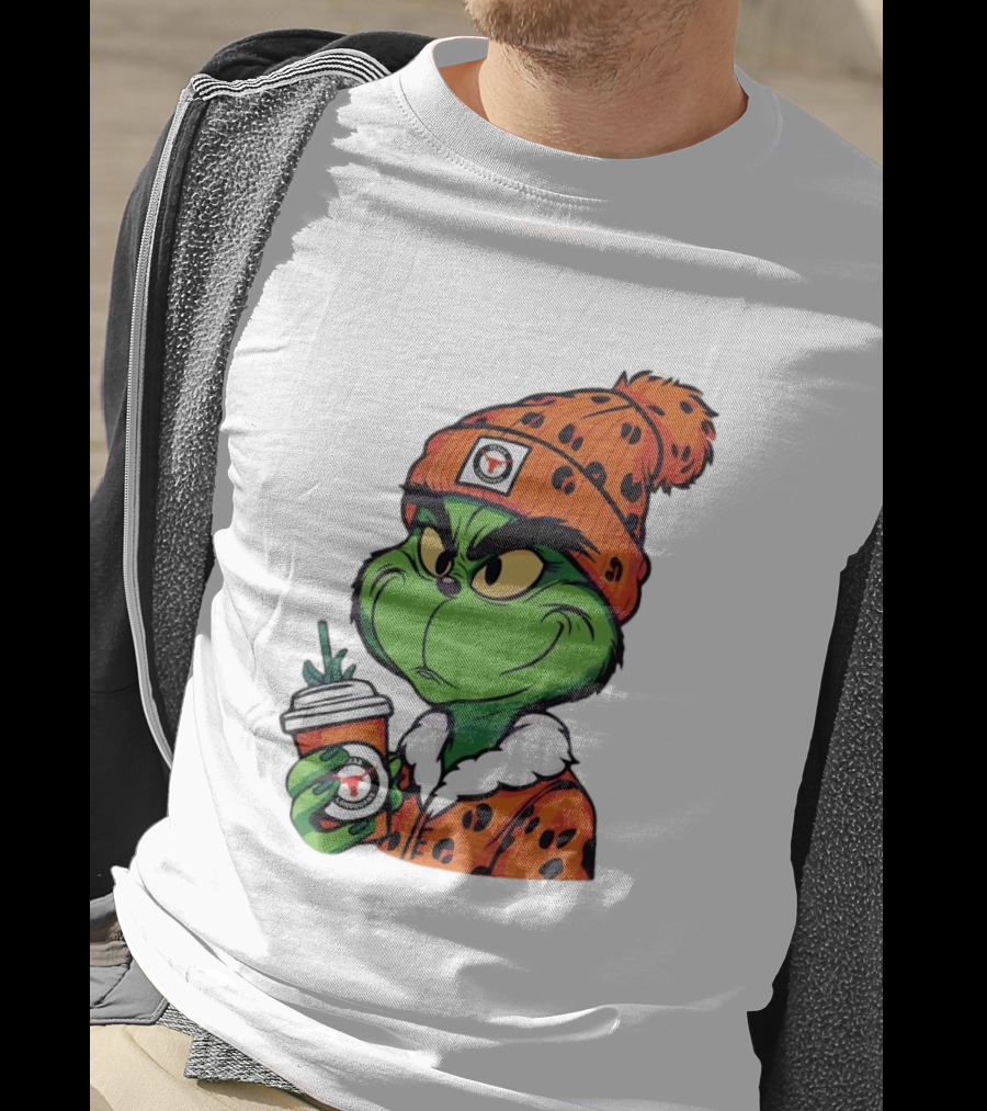Grinch Boujee Texas Longhorns Cozy Coffee Lover T-Shirt