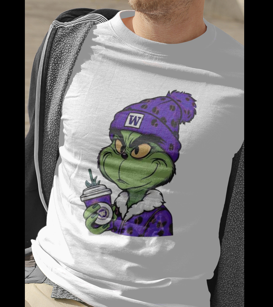 Grinch Boujee W Washington Huskies Coffee T-Shirt
