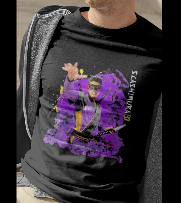 Rui Slashimura 28 Purple Warrior With Mask And Swords T-Shirt