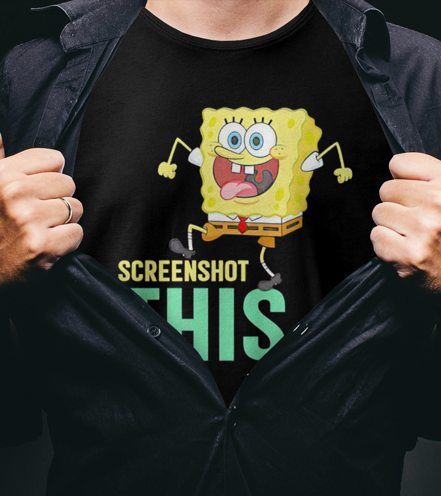SpongeBob SquarePants Screenshot This Meme Joke T-Shirt