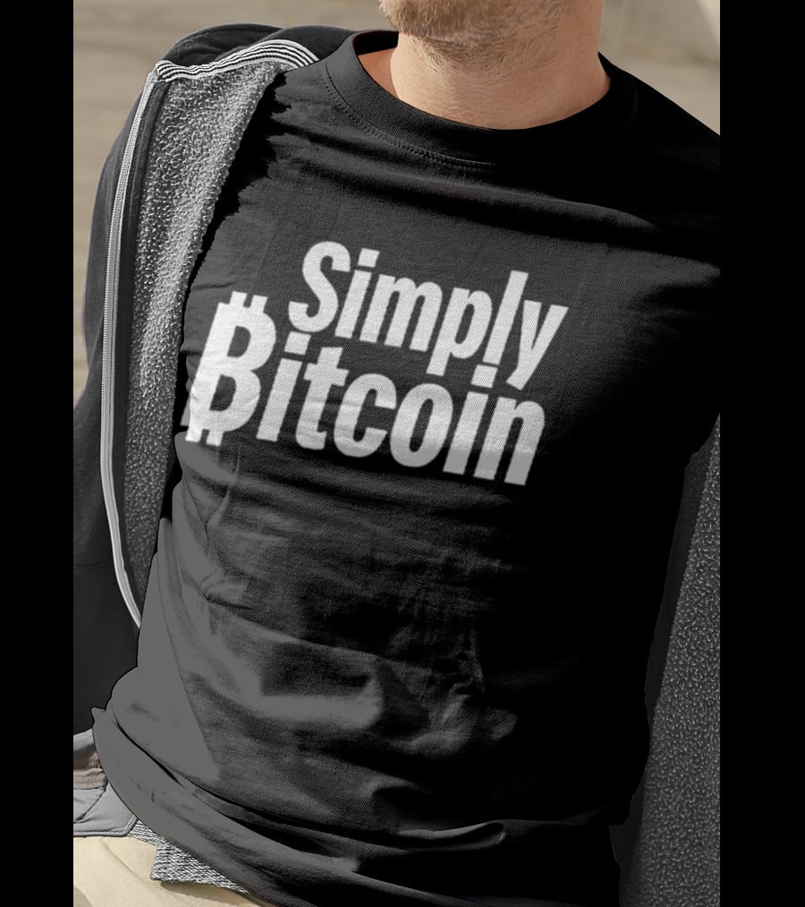 Simply Bitcoin Cryptocurrency T-Shirt