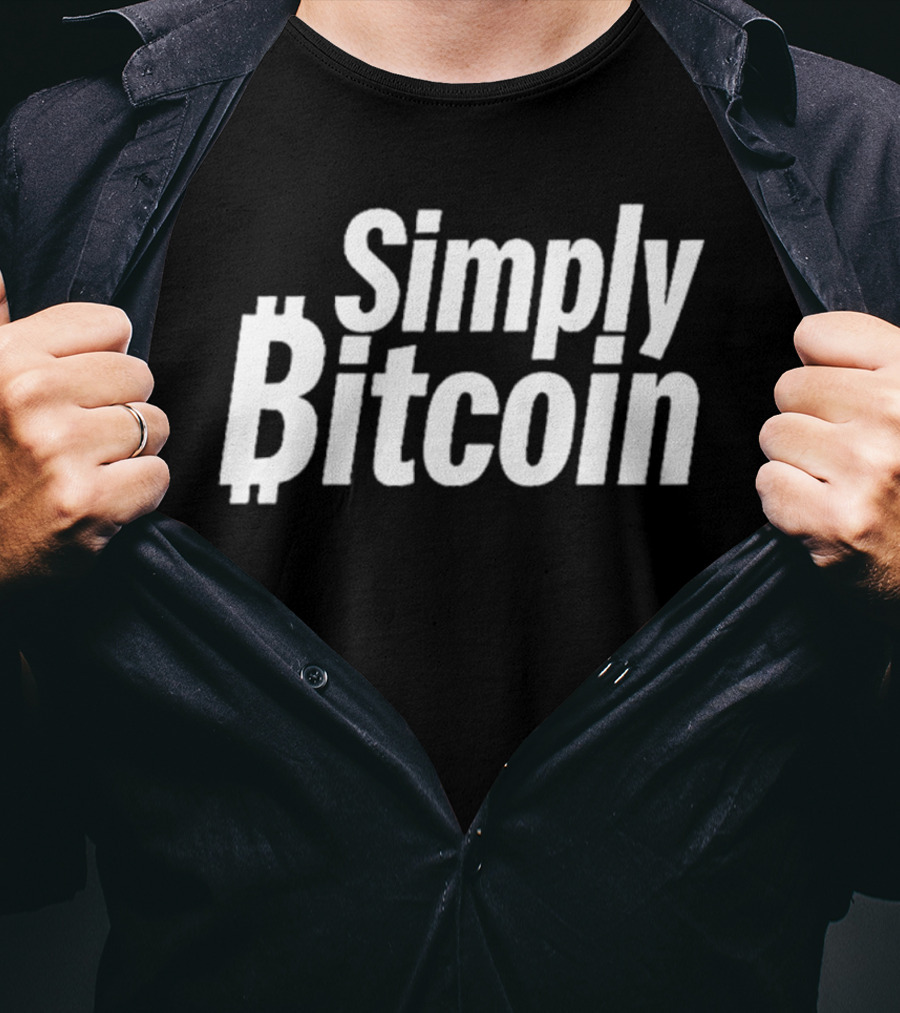 Simply Bitcoin Cryptocurrency T-Shirt