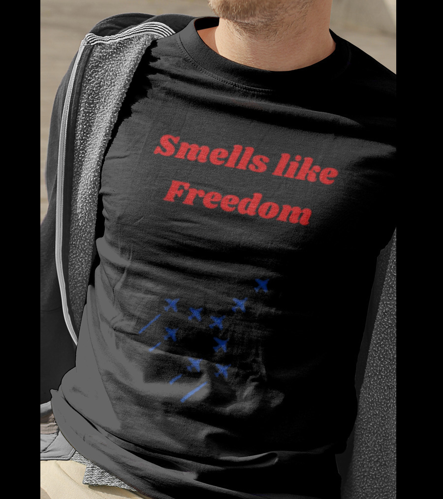 Smells Like Freedom DD214 Military Jets Formation T-Shirt