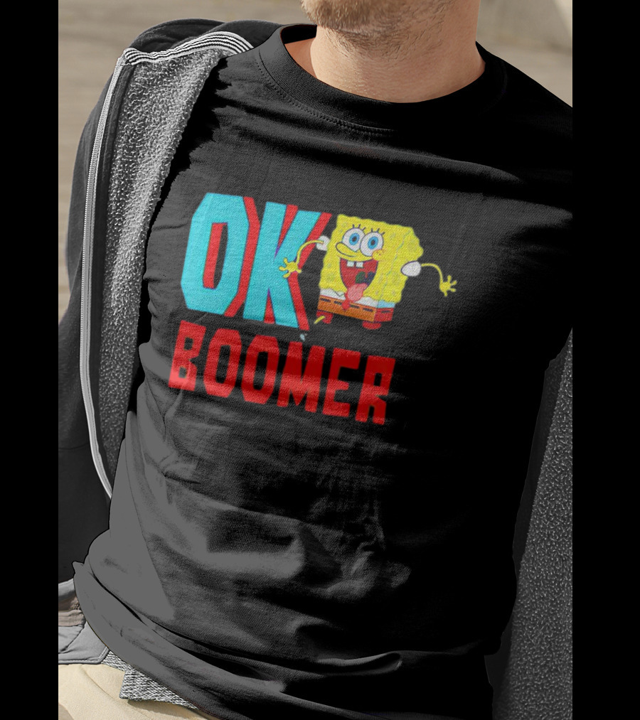 Spongebob Squarepants OK Boomer Meme Fun T-Shirt