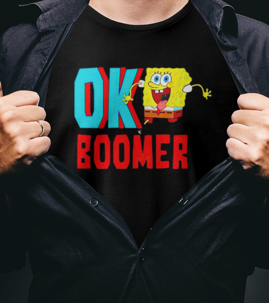 Spongebob Squarepants OK Boomer Meme Fun T-Shirt