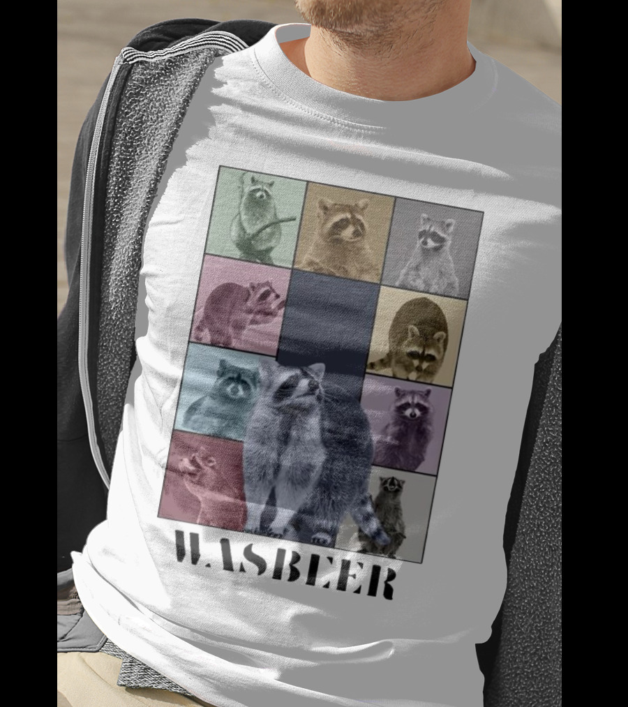 Wasbeer Raccoon Collage The Eras Tour T-Shirt