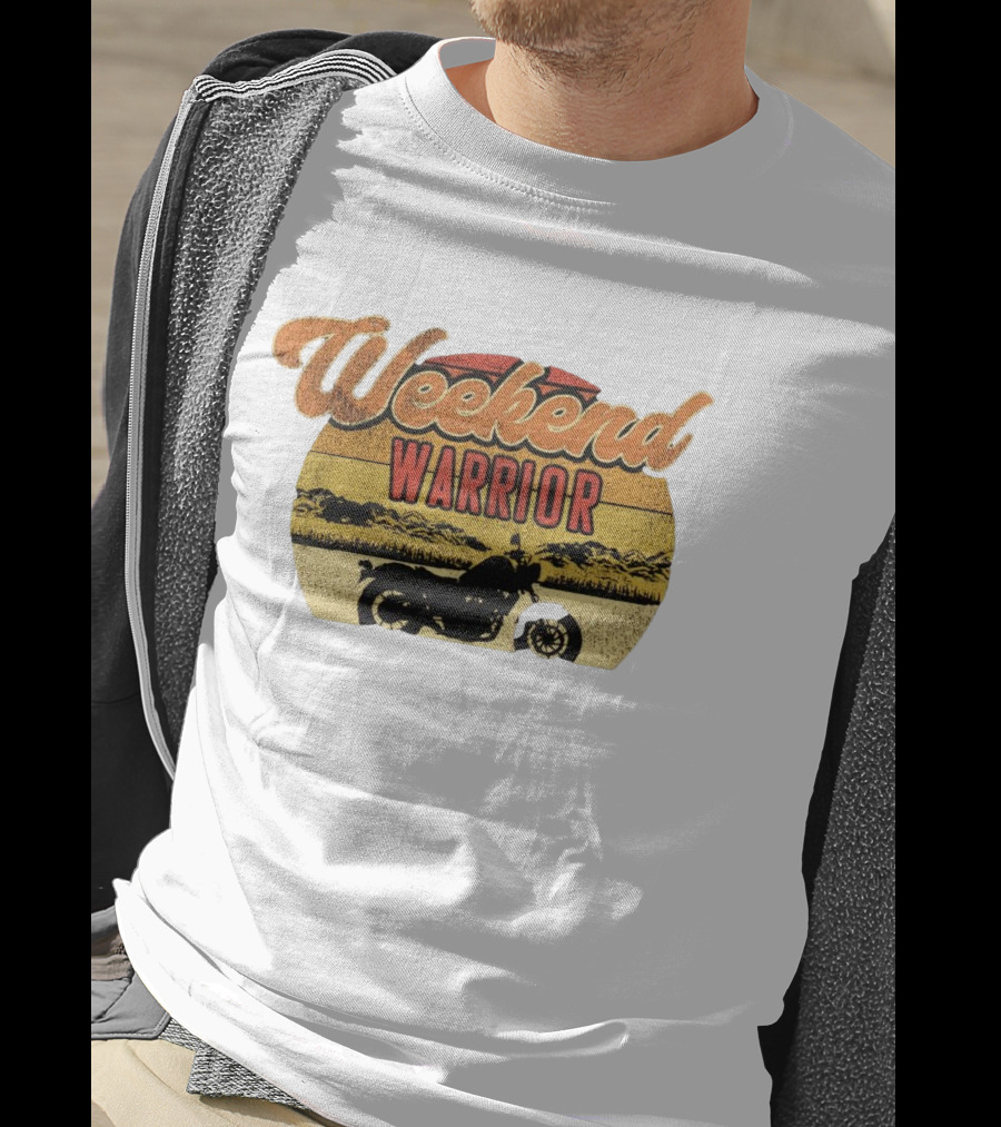 Weekend Warrior Motorbike Vintage Adventure T-Shirt
