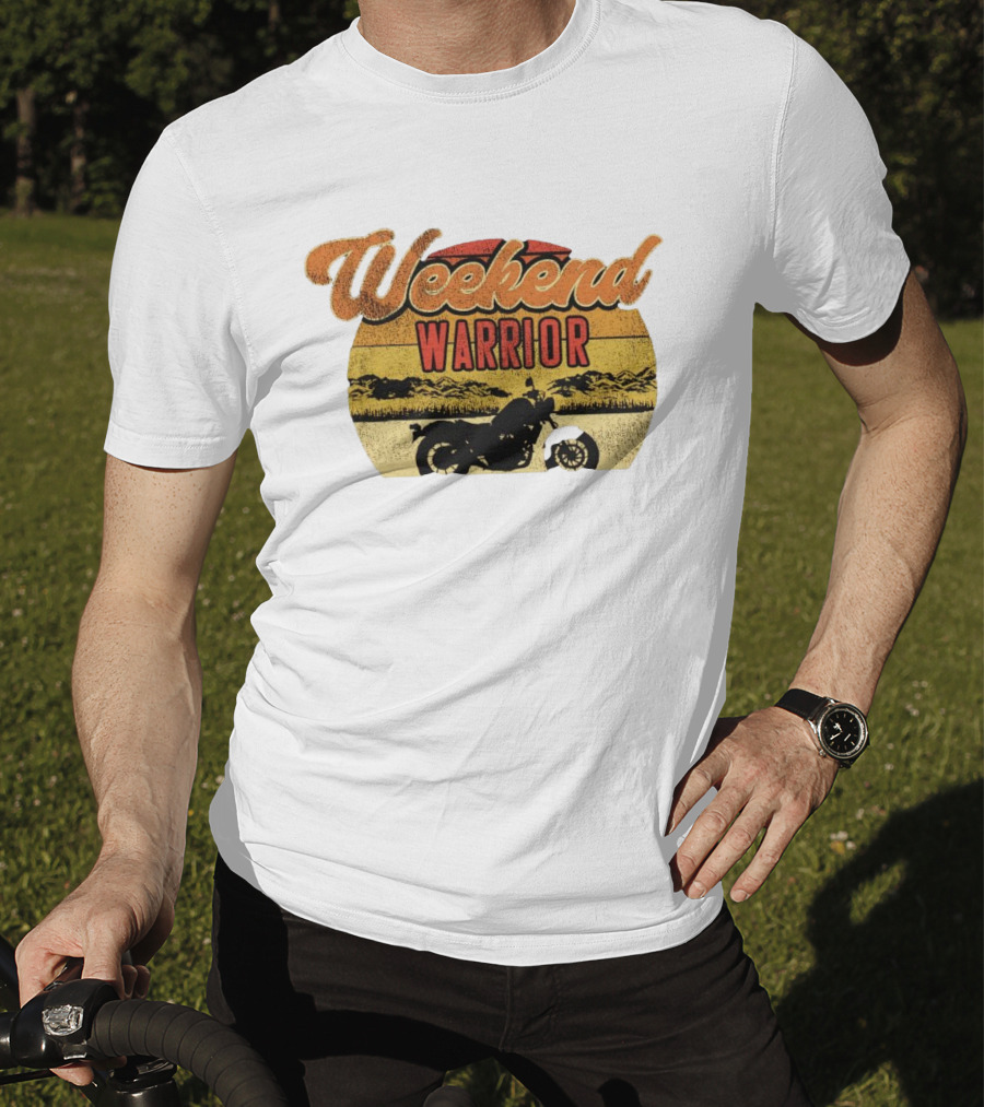 Weekend Warrior Motorbike Vintage Adventure T-Shirt