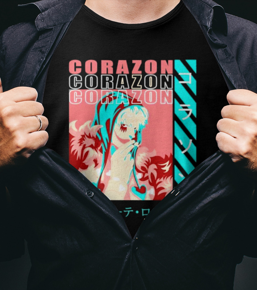 Corazon Donquixote Rosinante One Piece Manga Character T-Shirt
