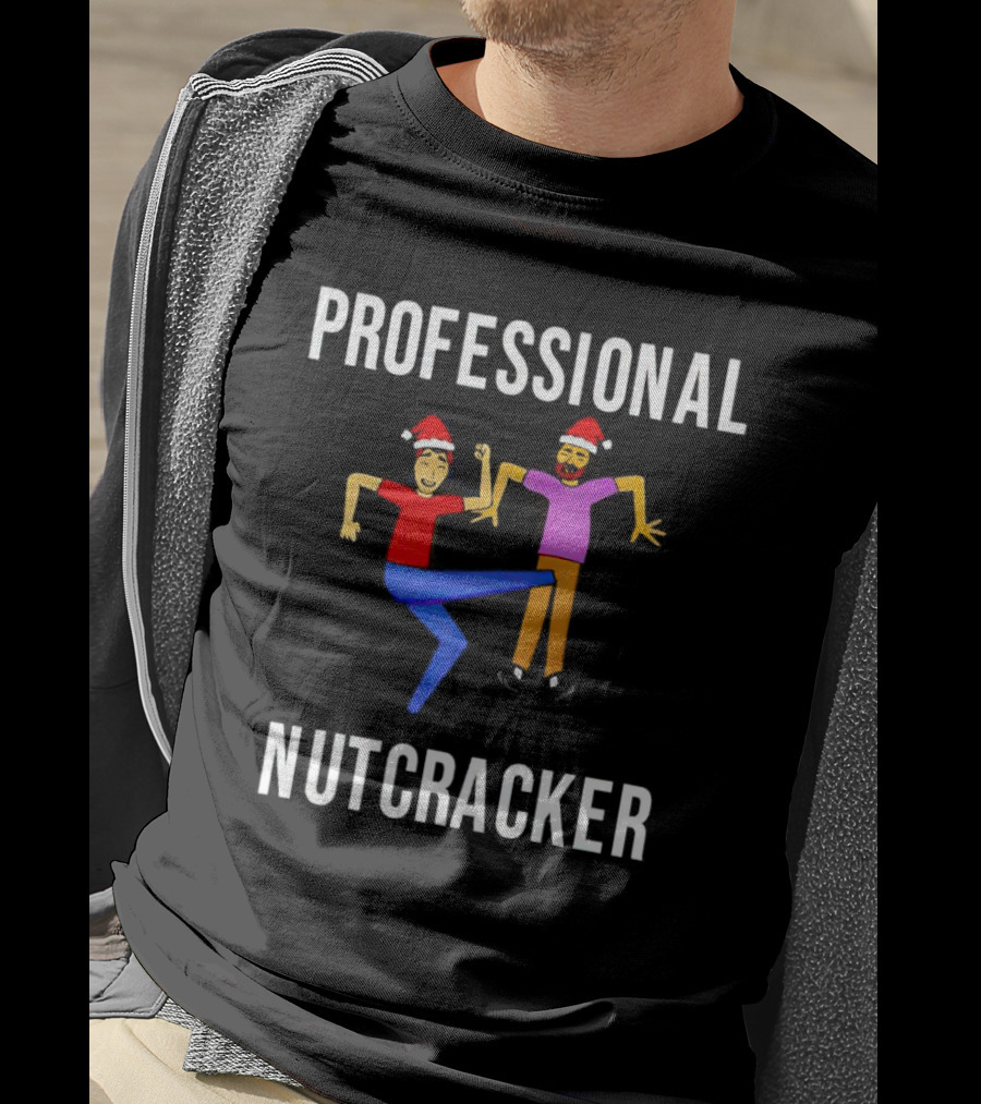 Professional Nutcracker Christmas Santa Hat Kick T-Shirt