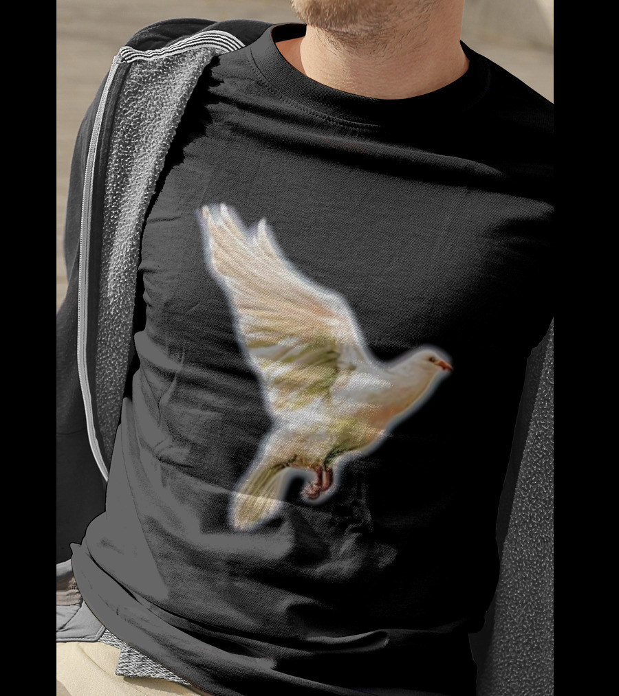 Psycho Peace Dream Dove In Flight T-Shirt