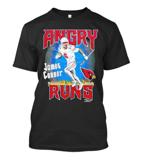 Angry Runs James Conner Arizona Cardinals NFL Kyle Brandt Good Morning Football T-Shirt