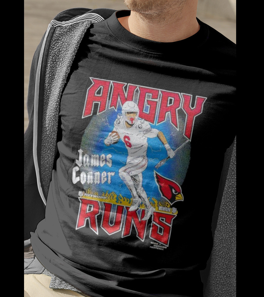 Angry Runs James Conner Arizona Cardinals NFL Kyle Brandt Good Morning Football T-Shirt