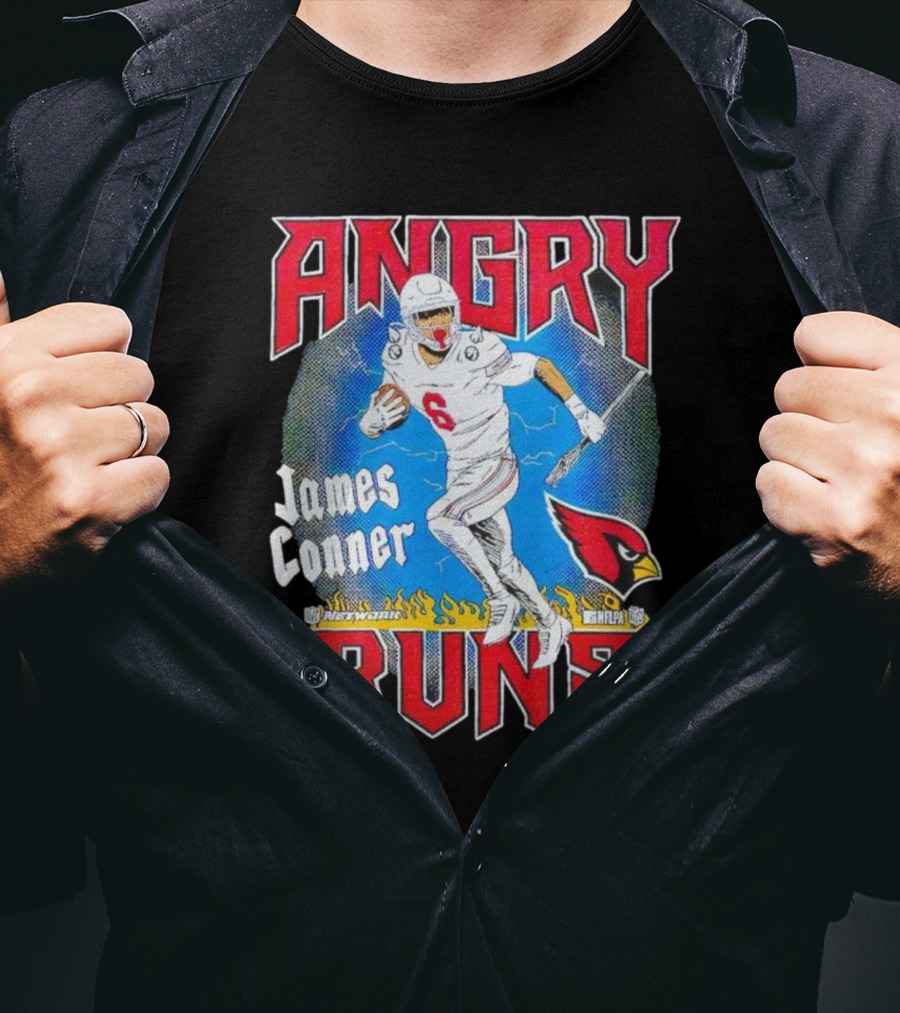 Angry Runs James Conner Arizona Cardinals NFL Kyle Brandt Good Morning Football T-Shirt