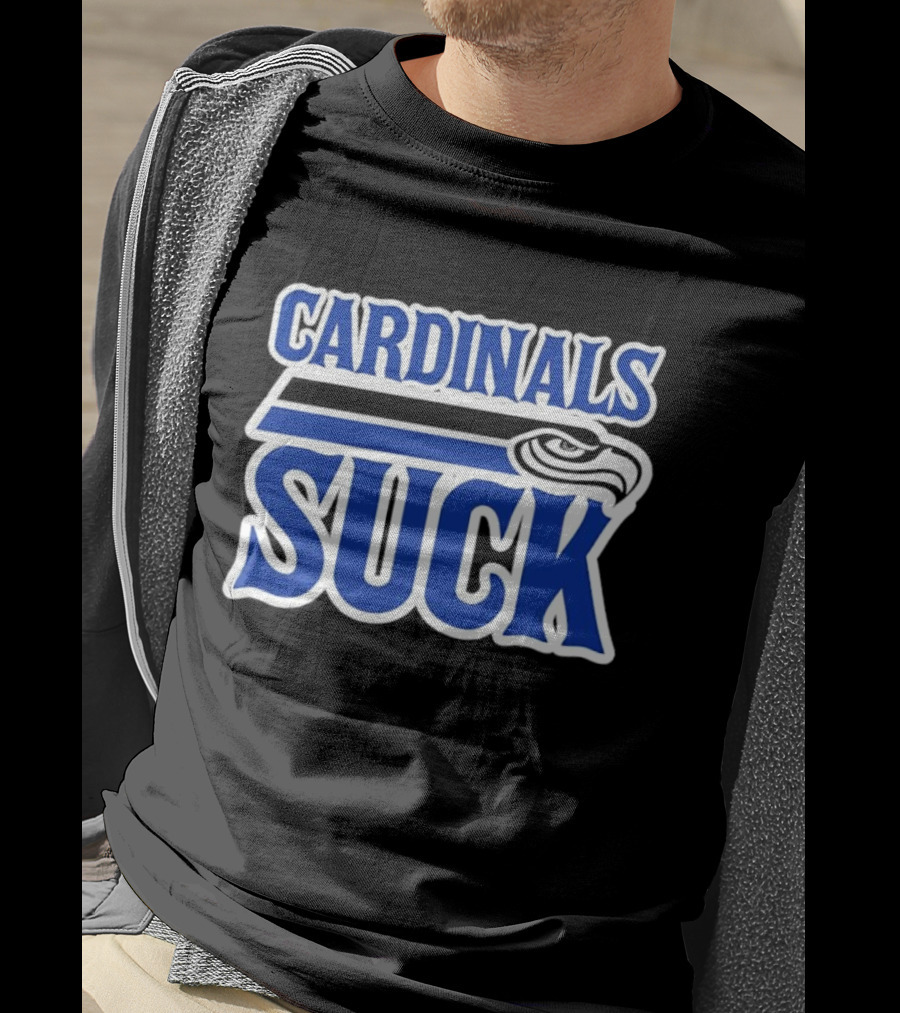 Cardinals Suck Seattle Seahawks Fan Rivalry T-Shirt
