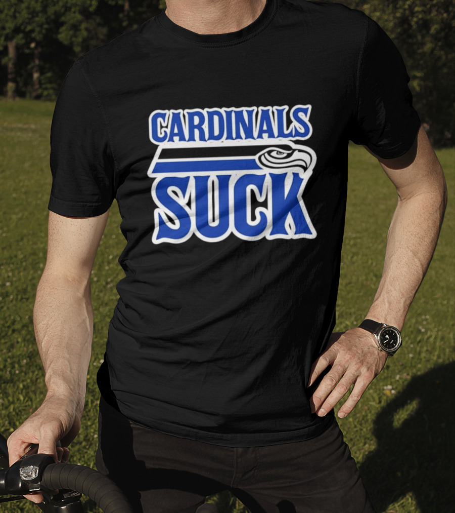 Cardinals Suck Seattle Seahawks Fan Rivalry T-Shirt