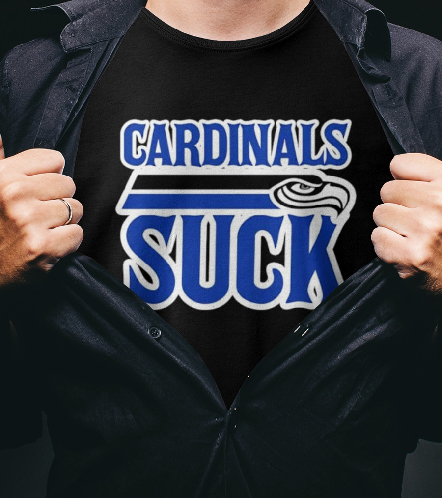 Cardinals Suck Seattle Seahawks Fan Rivalry T-Shirt