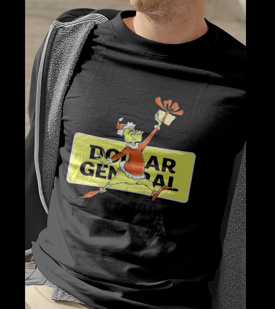 Grinch Christmas Dollar General Gift Iconic Holiday Scene T-Shirt