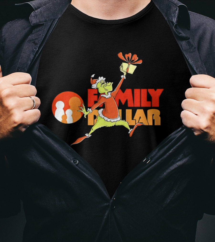 Grinch Family Dollar Christmas Gift T-Shirt