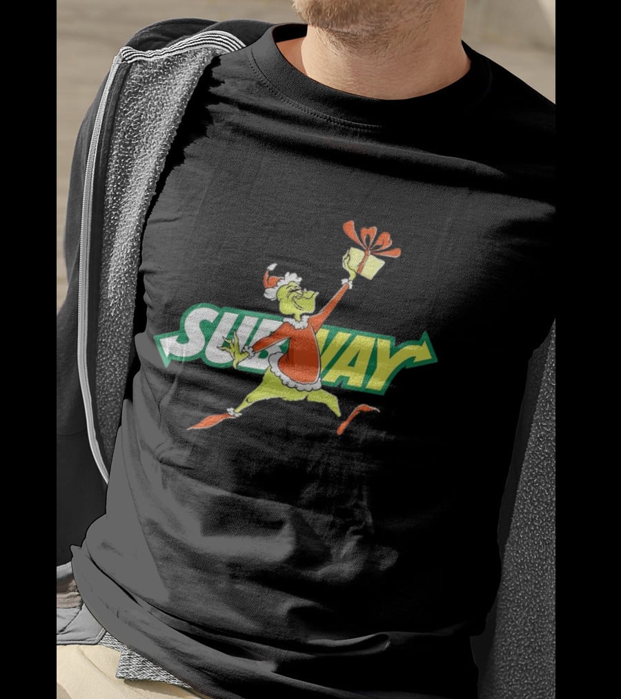 Grinch Subway Christmas Gift Jumper T-Shirt