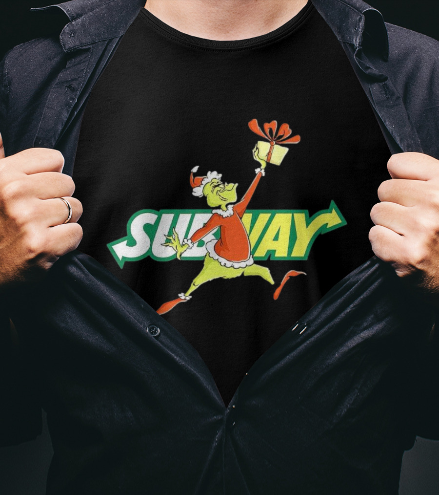 Grinch Subway Christmas Gift Jumper T-Shirt
