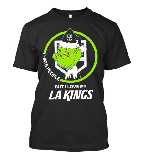 I Hate People But I Love My LA Kings Grinch T-Shirt