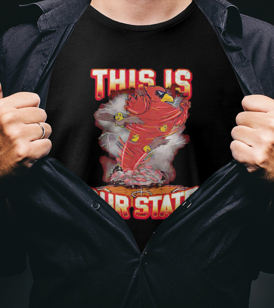 Iowa State Cyclones This Is Our State Tornado Bird T-Shirt