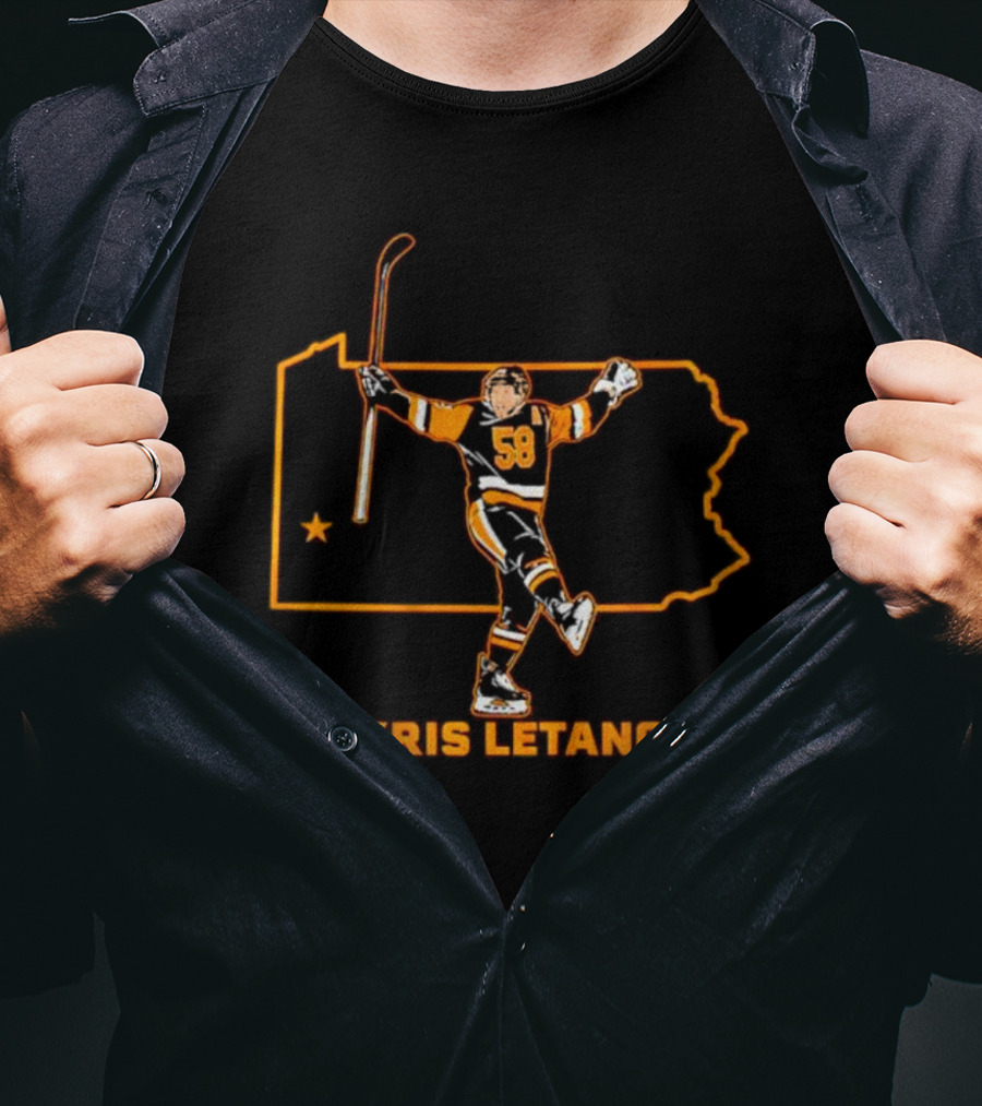 Kris Letang 58 Pennsylvania Hockey Star T-Shirt