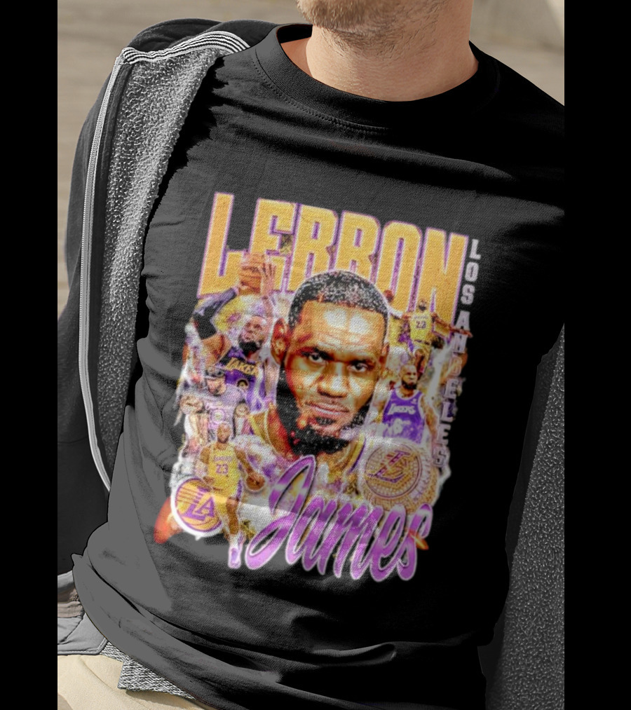 Lebron James Los Angeles Lakers 23 Iconic Basketball Legend T-Shirt