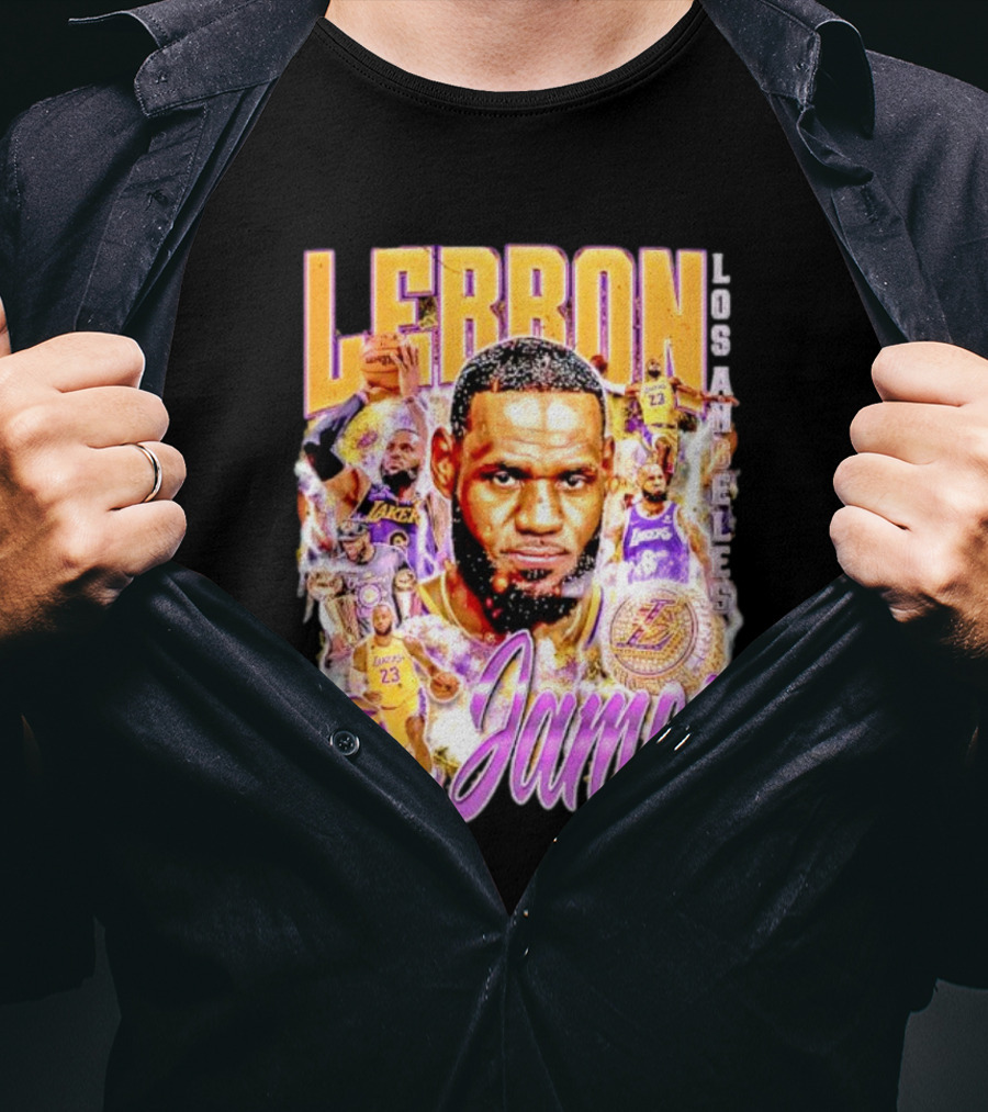 Lebron James Los Angeles Lakers 23 Iconic Basketball Legend T-Shirt