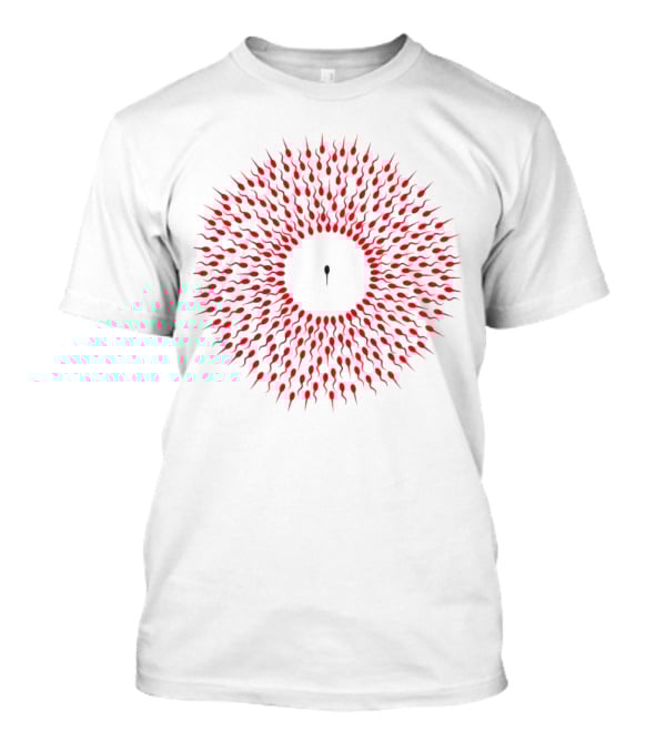 Autistic Tadpole Red Spiral Formation T-Shirt