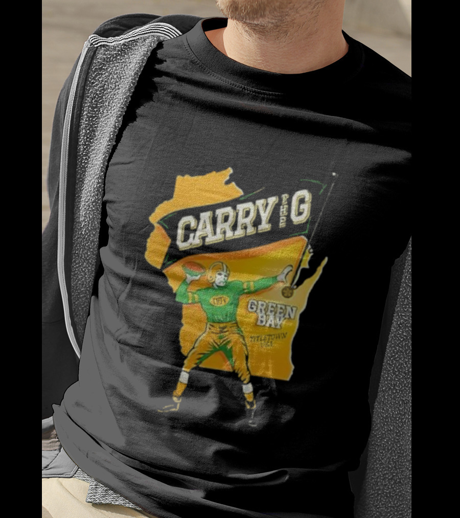 Carry The G Green Bay Titletown USA Football Player Fan T-Shirt