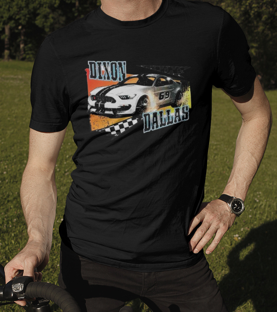 Dixon Dallas 69 Mustang Racing Car T-Shirt