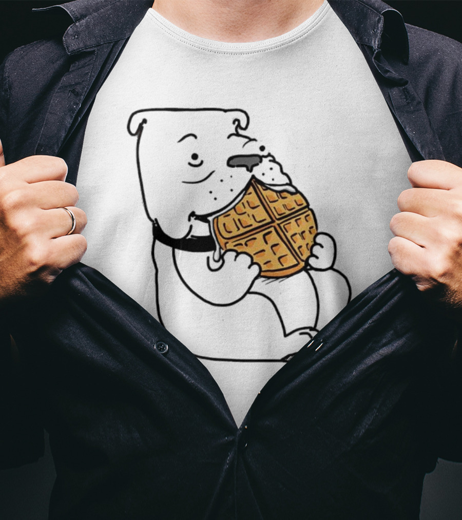 Georgia Waffle Dog Eating Breakfast Snack T-Shirt