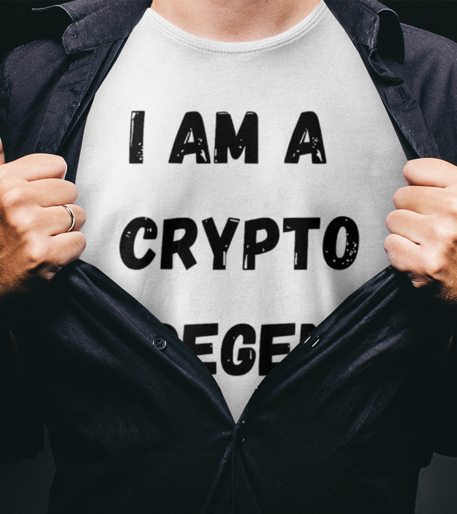 I Am A Crypto Degen Blockchain Enthusiast T-Shirt