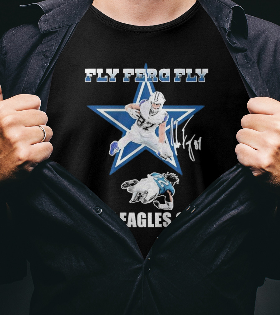 Fly Ferg Fly Cry Eagles Cry Star Player Football Rivalry T-Shirt