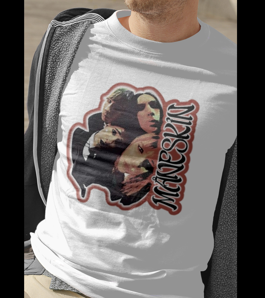 Maneskin Band Fisheye Style Group T-Shirt