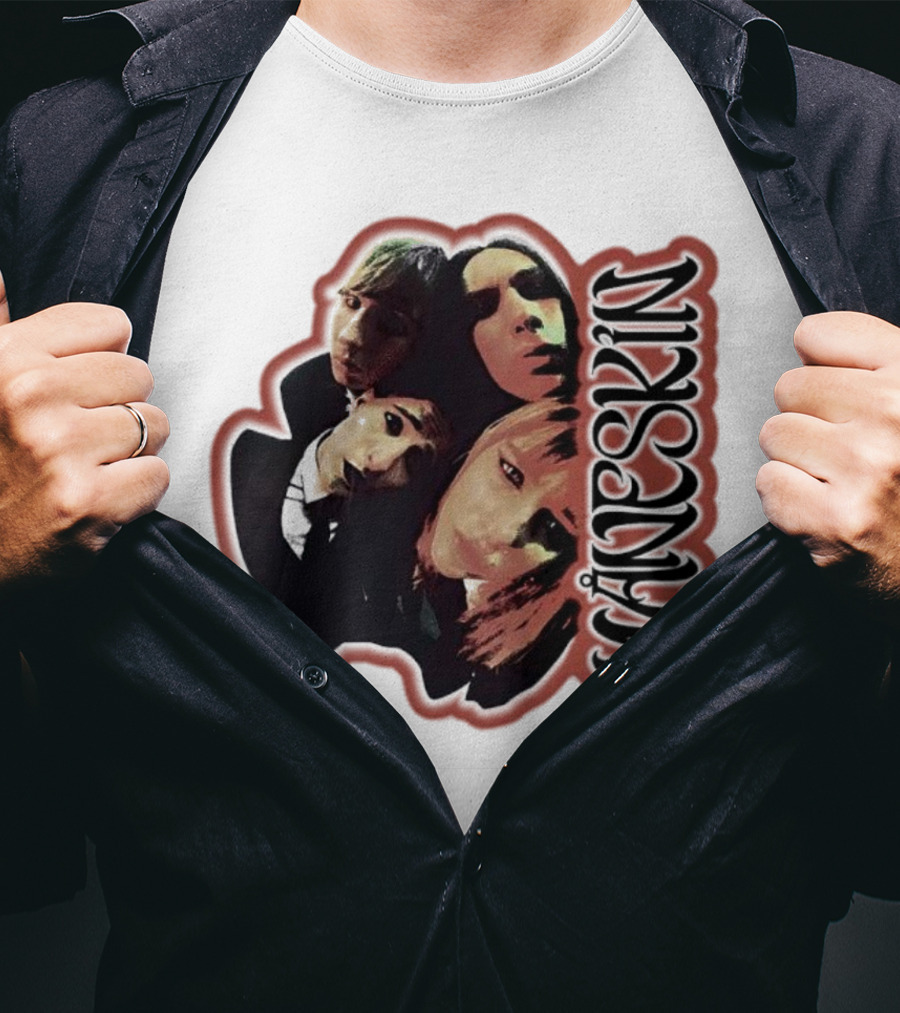 Maneskin Band Fisheye Style Group T-Shirt