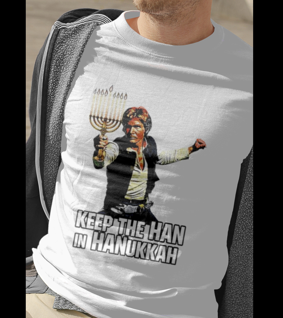 Keep The Han In Hanukkah Menorah Lightsaber T-Shirt